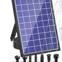 POPOSOAP Solar Fountain Pump with Battery Backup 4400mAh, 10W Solar Bird Bath Fountain with LED Lights, DIY Water Feature for Bird Bath, Pond, Fish Tank, Garden (Weaker in Winter)