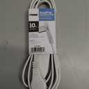 Prime Wire & Cable EC930610 10-Foot 16/3 SPT-2 3-Outlet Cord, White
