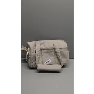 Dog Purse Carrier for Small Dogs Rabbit cat with Large Pockets, Cotton Bag, Dog Carrier Soft Sided, Collapsible Travel Puppy Carrier (Grey, 13.6" L x 6.5" W x 10" H)