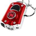 NEBO Mycro Rechargeable LED Keychain Light | Key Ring Flashlight Features 6 Light Modes, (Black)