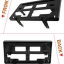 Front License Plate Frame for Ford Ranger 2019 2020 2021 2022 2023 NO Drill Front Bumper License Plate Holder Mounting Bracket Replace # KB3Z17A385A FO1068176