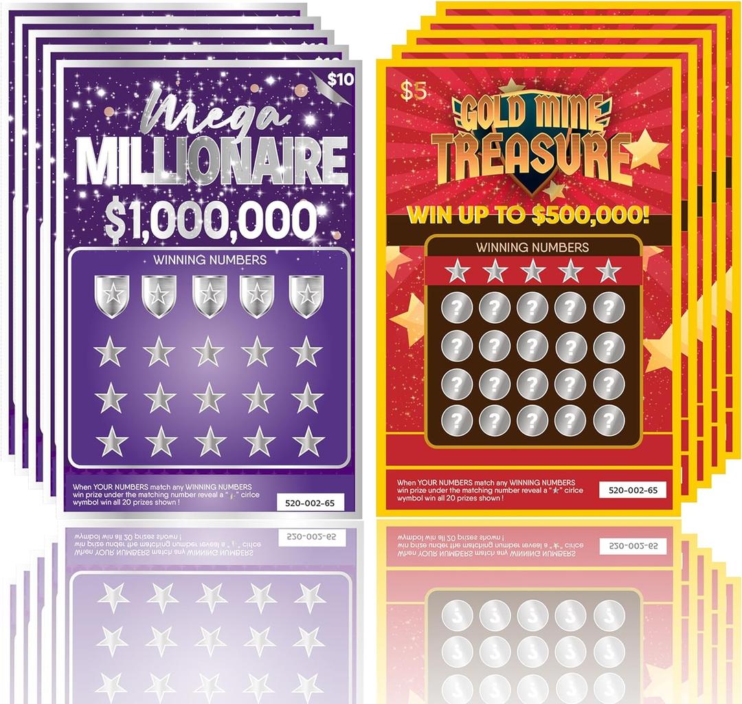 OnlyBP 10 Pregnancy Announcement Scratch Off Cards - Fun and Creative Fake Lottery Tickets for Baby Announcement - Perfect for Surprising Family and Friends with Baby Reveal