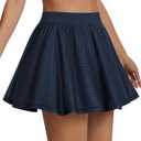 LouKeith Tennis Skirt High Waisted Mesh Casual Pickleball Athletic Skirts Workout Golf Skorts for Women with Pockets (XL)