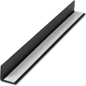 Outwater Plastics Black 3/4'' x 3/4'' x 5/64'' (.078'') Thick Styrene Even Leg Angle Moulding with Adhesive Backing | 36 Inch Lengths (Pack of 4) | 1935-BK-A