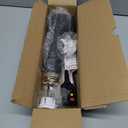 Dual Voltage(100~250V) Mini Hair Dryer Brush with European Plug Adapter for International Travel, Europe Travel Essentials for Women (Black)