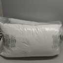 Goose Feather Down Fiber Pillows Queen Size Set of 2, Luxury 3-Chamber Pillows with Soft & Down-Proof Cover, Fluffy Plush Hotel Bed Pillows for Side, Back & Stomach Sleepers, 20"x30" (White)