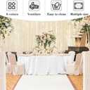 Fitable 6 Pack Burgundy Round Table Clothes - 90 Inches in Diameter - Stain Resistant and Washable Tablecloths, Polyester Fabric Table Covers for Wedding, Party, Banquet, Gathering