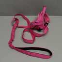 SlowTon No Pull Small Dog Harness and Leash Set, Puppy Soft Vest Harness Neck & Chest Adjustable, Reflective Lightweight Harness & Anti-Twist Pet Lead Combo for Small Medium Dogs (Fuchsia, XS) (A-Fuchsia - With Front Clip)