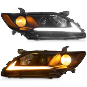 WEELMOTO DRL Headlights Compatible with 2007-2009 Toyota Camry US Version