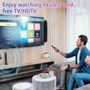 Tv Antenna Indoor for Local Channels: Antenna for Smart Tv Without Cable para Digital Long Range 4k Used Basement Villa Apartment (Large)