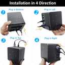 Metal Wall Mount for Fire TV Cube (3rd Gen) 2022 Released,Secure Metal Holder for fire TV Cube (1st Gen,2nd Gen),Sturdy Steel Stand with Soft Foam Hold fire TV Cube for Wall,Furniture,Ceiling (Black)