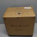 MALACASA Serving Bowls, 114 OZ(10") Extra Large Salad Bowls Set of 2, Porcelain White Serving Bowls for Salad, Soup, Pasta and Dinner, Large Ceramic Bowl Set for Entertaining, Series REGULAR