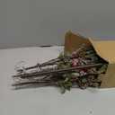 3 PCS Christmas Lighted Branches for Vases, 147 Lights with Snowflake Mistletoe-Leaf Berries Pine Cones, Battery Operated, Timer, Handmade Artificial Evergreen Sprig for Indoor Outdoor