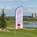 Manicure with Pedicure Feather Flag for Business Advertising 6 FT Swooper Flag for Storefronts Retailers Shops Food Trucks Events and Fairs (Flagpole Not Included)