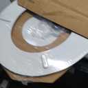 Bemis 400TTA Economy Durable Wood Toilet Seat, Made in USA, Round, White