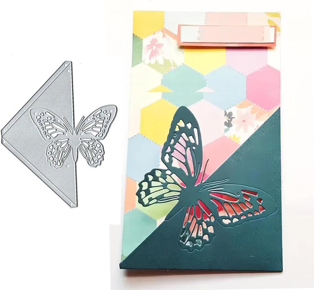 2 x Wedding Couple Butterfly Edge Metal Die Cuts for Card Making,Valentine's Flower Love Heart Card Cutting Dies Cut Stencils DIY Scrapbooking Album Decorative Embossing Paper Card Embossing Craft
