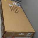 LYNCOHOME Fluted Lift Top Coffee Table with Storage,Modern Oval Coffee Table for Living Room or Home Office(Black)