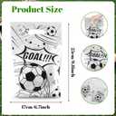 7 x Soccer Goodie Bags Party Favors, Soccer Gift Bags, 50 Pcs Soccer Snack Bags for Team Goody Snacks Candy Treat Bag Football Party Decorations Birthday Theme Supplies Gifts for Kids Games Sports Events