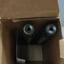 KAMANINA 1 Inch Curtain Rod Telescoping Single Drapery Rod 28 to 48 Inches (2.3-4 Feet), 2 Pack Antique Bronze Curtain Rods for Windows 16 to 44 Inches, Netted Texture Finials