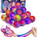 24 Pack Galaxy Slime Party Favors, Non-Sticky, Stress Relief Treasure Box Toys for Classroom Prizes Party Supplies, Student Gifts Birthday Goodie Bags Stuffers for Kids Teens Boys Girls 4-8, 8-12