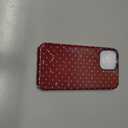 Jusy Compatible with MagSafe Polka Dot Case for iPhone 13 Pro Max, Cute Aesthetic Polka Dots Magnetic Phone Case, Soft TPU and Hard PC Protective Phone Cover for Women GirlsShiny - Burgundy