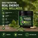 2 x Moringa Capsules with Vitamin C, Zinc & L-Lysine – Immune Support, Vegan (EXP 12/01/27)