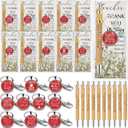 10 Sets Teacher Week Appreciation Gifts Bulk Thank You Teachers Gifts with Bamboo Pens Keychains and Inspirational Cards