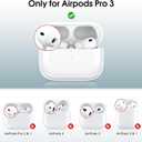for AirPods Pro 3 Case 2025, Compatible with AirPods Pro 3rd Generation Case, Full Body Shockproof Protective Cover for Women Men with Keychain, Coffee
