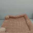 XXL Dog Bed for Extra Large Dogs, Giant Orthopedic Dog Bed with Cooling Gel Memory Foam, Waterproof Pet Bed with Removable Washable Cover, 53" Pet Sofa bed Dutch Velvet with Bone Toy, Peach Pink
