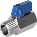 BesNPT 316 Stainless Steel Shut Off Valve 1" NPT Male x 1" NPT Female Ball Valve for Water Fuel Air
