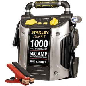 Stanley 12 Volt Jump Starter with Inflator 500 Amps, 1,000 Peak Amps J5C09 - 78306438