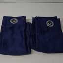 ChrisDowa Blackout Curtains 48 inches Long for Bedroom - 2 Panels Set Grommet Thermal Insulated Room Darkening Curtains for Living Room (Navy Blue, 42 x 48 Inch)