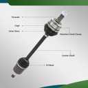2 PCS Front CV Axle Shaft Assembly FWD Compatible with Accord 2008-2017 2.4L L4 TSX 2009 2010 2011 2012 2013 2.4L L4 Auto Manual Trans Driver Passenger Side NCV36121 NCV36122