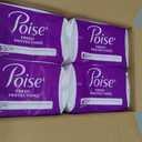 Poise Daily Liners, Incontinence Panty Liners for Bladder Leaks, 2 Drop Very Light Absorbency, Long Length, 176 Count of Pantiliners (4 Packs of 44)