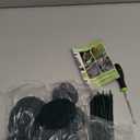 Bakulyor 100pcs Green Artificial Turf Stakes Staples + 100pcs Buffer Washer, 6 Inch 11 Gauge Landscape Staples, Galvanized Lawn Spikes, Heavy Duty Yard Ground Pin for Grass Weed Barrier Sod Fabric