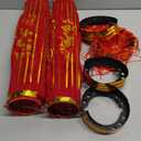 Pack of 2 13" Large Red Chinese Lanterns, Traditional Hanging Lamp Shade Decorations for Chinese New Year, Mid-Autumn Festival, Spring Festival, Wedding, Lantern Festival Celebration Dcor (Red-1)