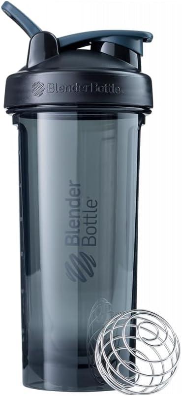BlenderBottle Shaker Bottle Pro Series Perfect for Protein Shakes and Pre Workout, 28-Ounce, Black (Pack of 1)