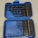 15Pcs Cobalt Drill Bit Set 1/16"-3/8", 135 Degree Tip HSS with Black and Gold Finish with Storage Case, Twist Jobber Drill Bit Kit for Cast Iron, Hard Metal, Stainless Steel, Plastic and Wood