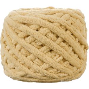 Plush Chenille Chunky Yarn for Crocheting 100g(54.6yd) - Bulky Thick Fluffy Yarn for Knitting- Soft Velvet for Baby, Blanket Knitting Blanket Yarns- Amigurumi Yarns (Khaki)