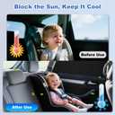 XCBYT 2015-2020 f150 Window Shades - Switch Between Total Blackout & Bug-Free Ventilation Car Window Covers | Reflective Silver 99% UV Heat Shield Breathable Mesh Side Window Sun Shade (4 PCS)