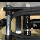 Hydraulic Thumb Clip for Mini Excavators, with 2*M14 Hoses and Screws, Small Digger Attachments fit Most of up to 2 tons (Three Holes-L)