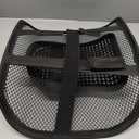 Samyoung Mesh Back Lumbar Support, Back Support Seat Cushion with Breathable Mesh for Office Chairs Car 12 x 16 inch (Black)