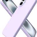 ORNARTO Compatible with iPhone 16 Plus Case 6.7, Slim Liquid Silicone 3 Layers Full Covered Soft Gel Rubber Phone Case Protective Cover 6.7 Inch, Pastel Lilac