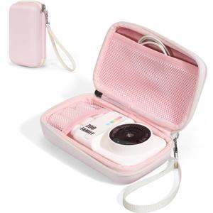 Cwatcun Kids Instant Camera Case for Girls, Print Film Compact Water-Resistant Hard Shell EVA Protective Case Small,Fits ESOXOFFORE/Dylanto/Anchioo/MINIBEAR Cameras & Accessories, Pink