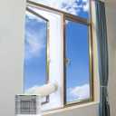 400 cm/157 is; Universal Window Seal for Portable Air Conditioner and Tumble Dryer:Easy to Install - Air Exchange Guards with Zip and Adhesive Fastener