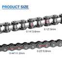 Belleone #25 Roller Chain - 10 Feet #25 Chain with 10 Connecting Links & Chain Breaker for Go Karts, Mini Bikes, Scooters, Dirt Bikes, Razor Motorcycles, Pocket Bike and Bycicles - 480 Links