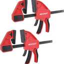 Neocraft 2-Pack Bar Clamps for Woodworking, One-Handed Clamp/Spreader, 36 inches Wood Clamps Set, medium-Duty Quick-Change F Clamp with 360 lbs clamping forcea