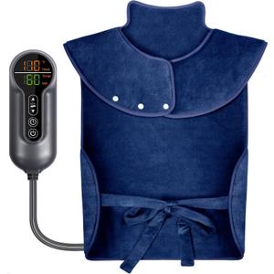 Heating Pad for Back Pain Relief, Large Electric Heat Pad for Neck and Shoulders, 6 Heat Settings & Auto Shut Off Hot Pad, Machine Washable Ultra Soft Fabric, Gifts for Women, Men, Mom, Dad (37''x 24'', Blue)