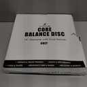 ProsourceFit Core Balance Disc Trainer, 14 Diameter with Pump for Improving Posture, Fitness, Stability (Grey)