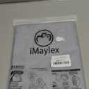 iMaylex Soft 100% Egyptian Cotton Zipper Pillow Case, Cozy and Lightweight Pillowcase, Set of 2, Light Grey, Standard, 20" x 26"